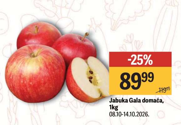 Jabuka Gala domaća 1kg