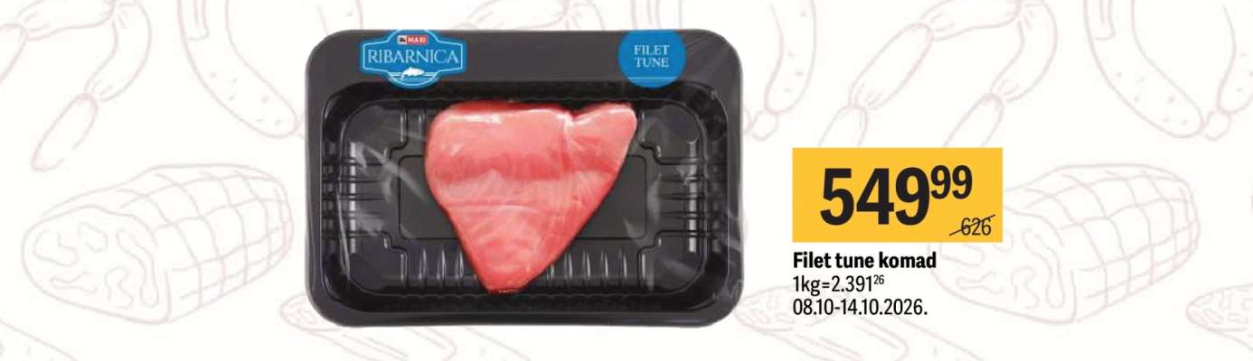 Filet tune komad