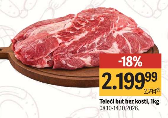 Telecí but bez kostí, 1kg