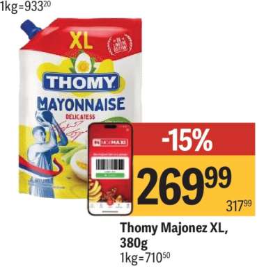 Thomy Majonez XL , 380g