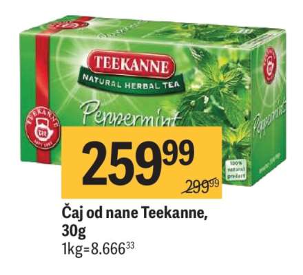 Čaj od nane Teekanne 30g