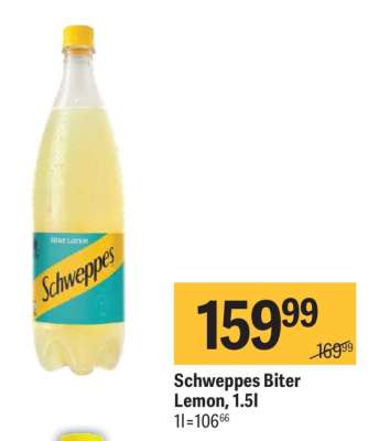 Schweppes Biter Lemon, 1.5l