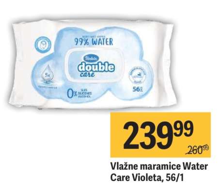 Vlažne maramice Water Care Violeta , 56/1