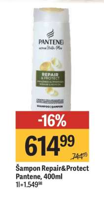 Šampon Repair&Protect Pantene, 400ml
