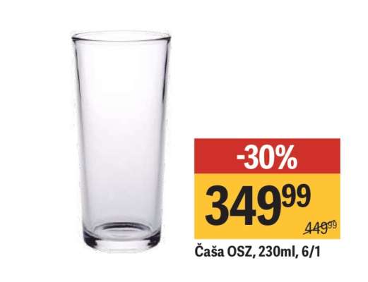 Čaša OSZ, 230ml, 6/1