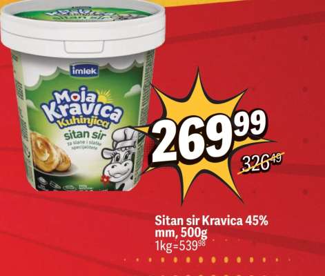 Sitan sir Kravica 45 mm 500g