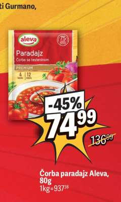 Čorba Paradajz Aleva , 80g