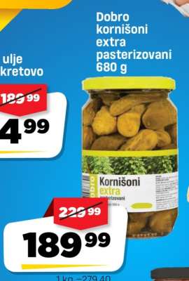 Dobro kornišoni extra pasterizovani 680 g