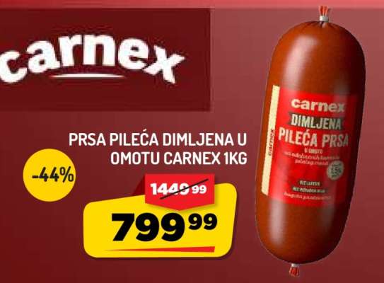 Prsa pileća dimljena u omotu Carnex 1kg