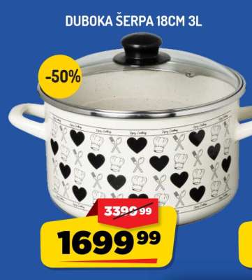 Duboka šerpa 18cm 3L