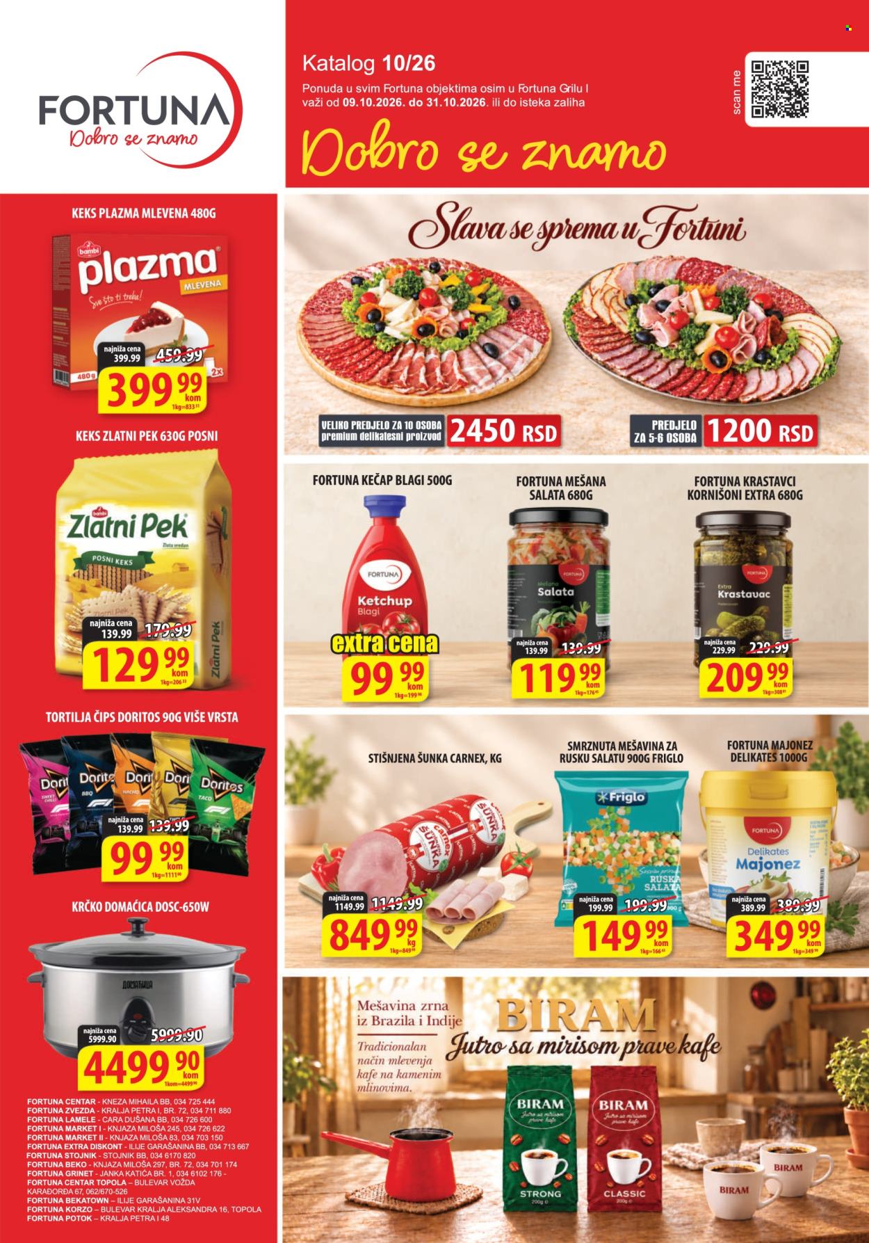 Fortuna Market katalog  - 09.10.2026 - 31.10.2026. Stranica 1