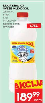 MOJA KRAVICA SVEŽE MLEKO XXL