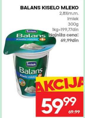 BALANS KISELO MLEKO