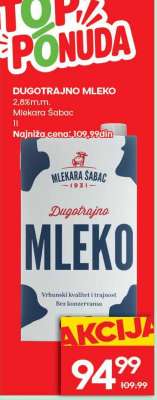 DUGOTRAJNO MLEKO