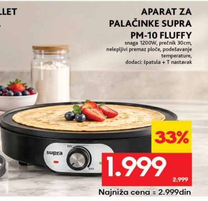 APARAT ZA PALAČINKE SUPRA PM-10 FLUFFY