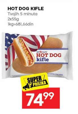 Hot dog kifle