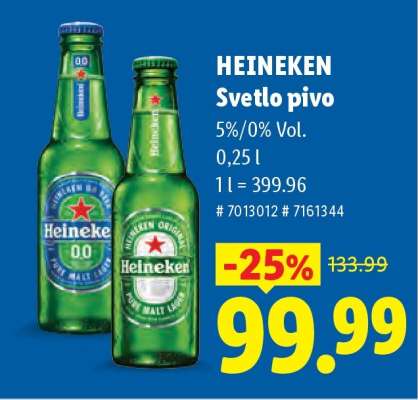 Heineken Světlé pivo