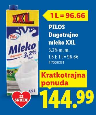Pilos Dugotrajno mleko XXL