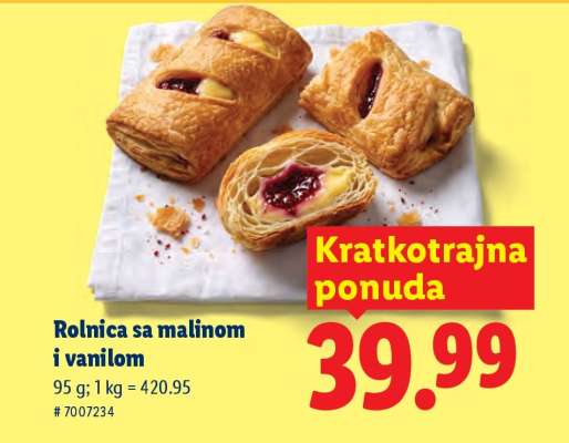 Rolnica sa malinom i vanilom