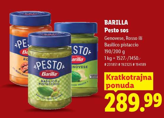 Barilla Pesto sos