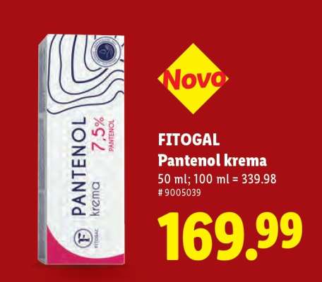 Fitogal Pantenol krema