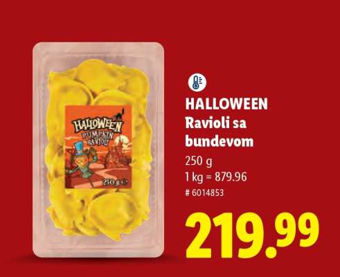 Halloween Ravioli sa bundevom