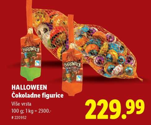 Halloween Čokoladne figurice