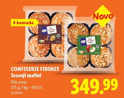 CONFISERIE FIRENZE Jesenji mafini