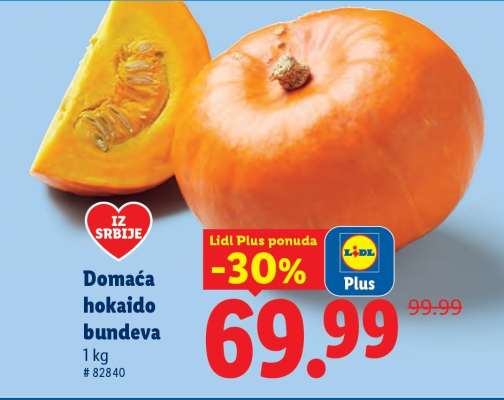 Domaća hokaido bundeva