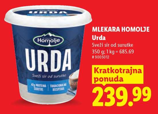Mlekara Homolje urda
