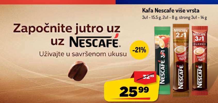 Kafa Nescafe više vrsta