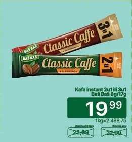 Kafa instant 2u1 ili 3u1 Baš Baš 8g/17g