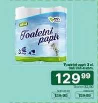 Toaletni papir 3 sl. Baš Baš 4 kom.