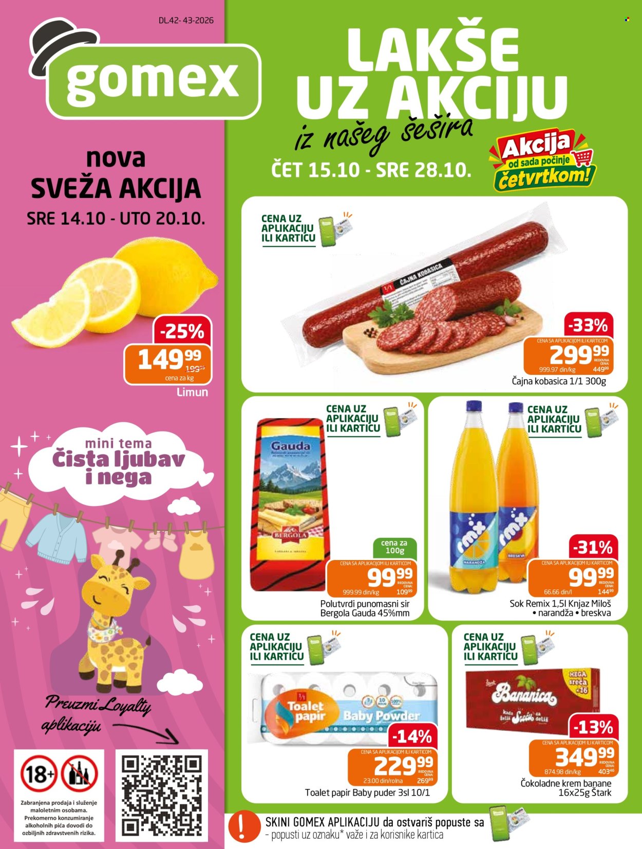 Gomex katalog  - 15.10.2026 - 28.10.2026. Stranica 1