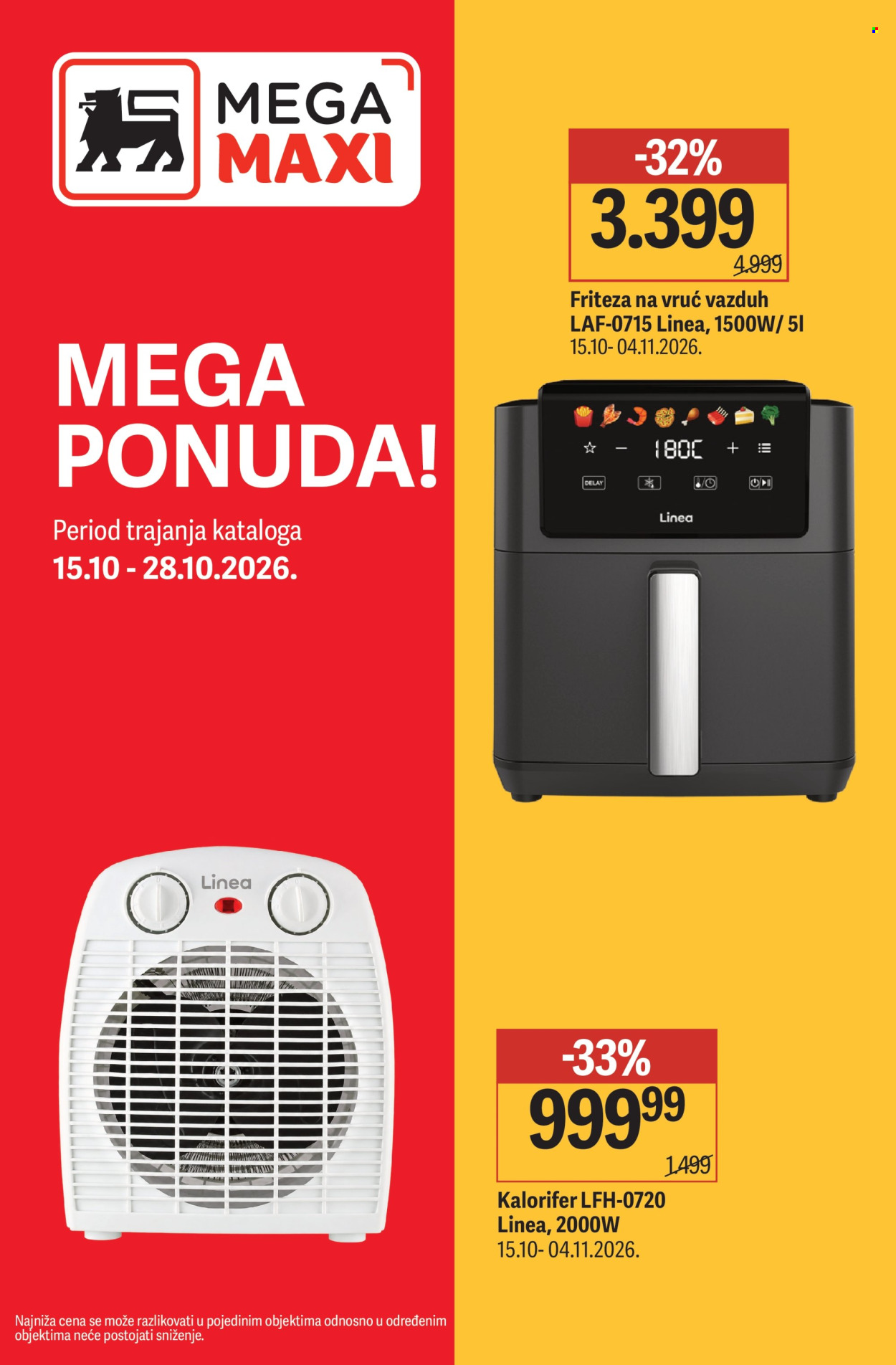 Mega Maxi katalog  - 15.10.2026 - 28.10.2026. Stranica 1