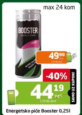 Energetsko piće Booster 0,25l