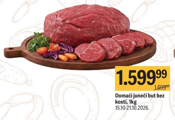 Domaći Juneći but bez kosti, 1kg