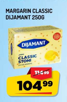 Margarin classic Dijamant 250g