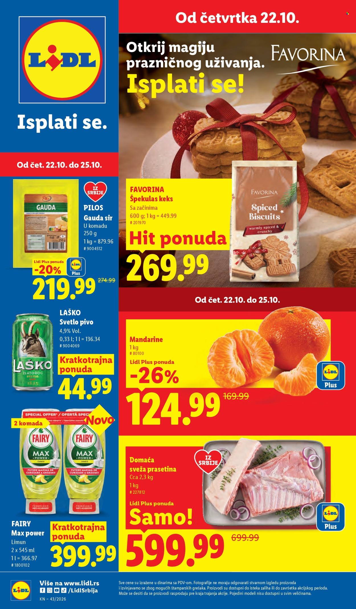 Lidl katalog  - 22.10.2026 - 28.10.2026. Stranica 1