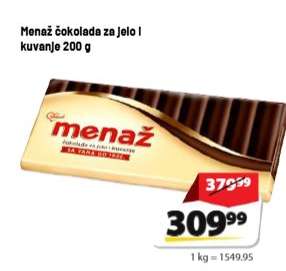 Menaž čokolada za jelo i kuvanje 200 g