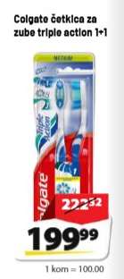 Colgate četkica za zube triple action 1+1