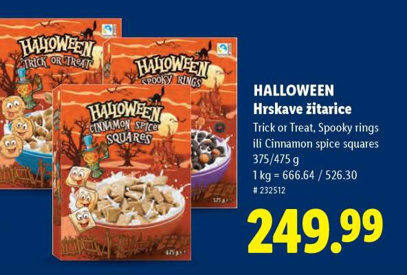 Halloween Hrskave žitarice