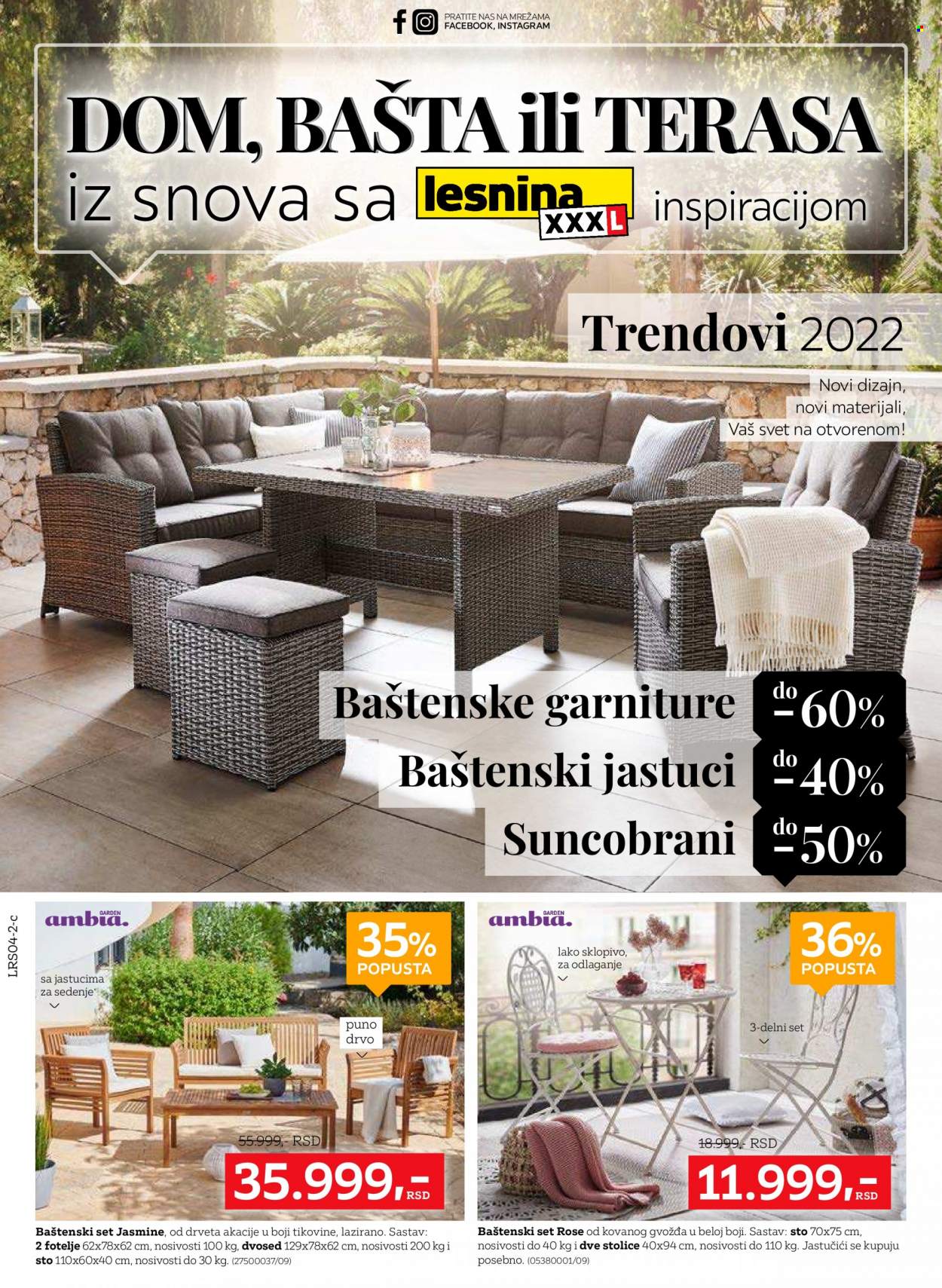 Lesnina XXXL katalog  - 12.04.2022 - 22.05.2022.